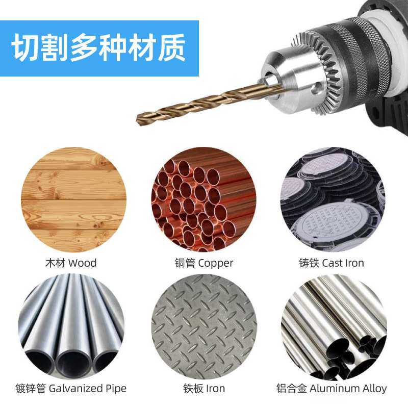 麻花钻头1-10mm套装高速钢钻头打孔钢铁金属木工手电钻钻头套装,3C数码配件,USB灯,淘宝优惠券,粉丝福利购,淘宝优惠卷