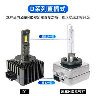 汽车Led大灯D系列直插款一体化D1S D2S D3S D4S D5S D8S透镜专用