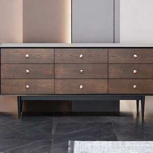 美式复古实木九斗柜客厅靠墙餐边柜柜卧室抽屉收纳柜玄关柜