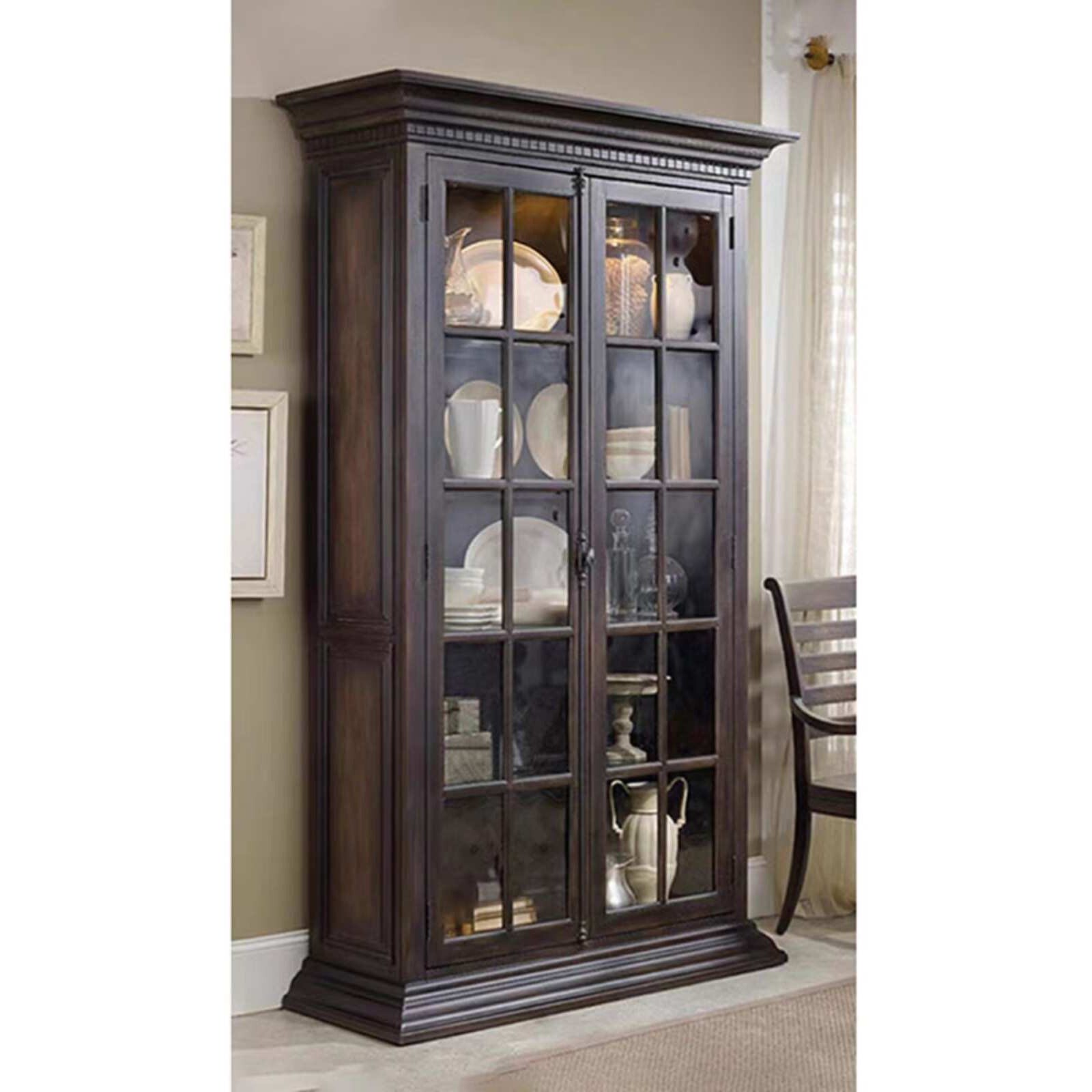 美式乡村实木书柜法式复古做旧餐边柜碗柜家用储物收纳置物展示架