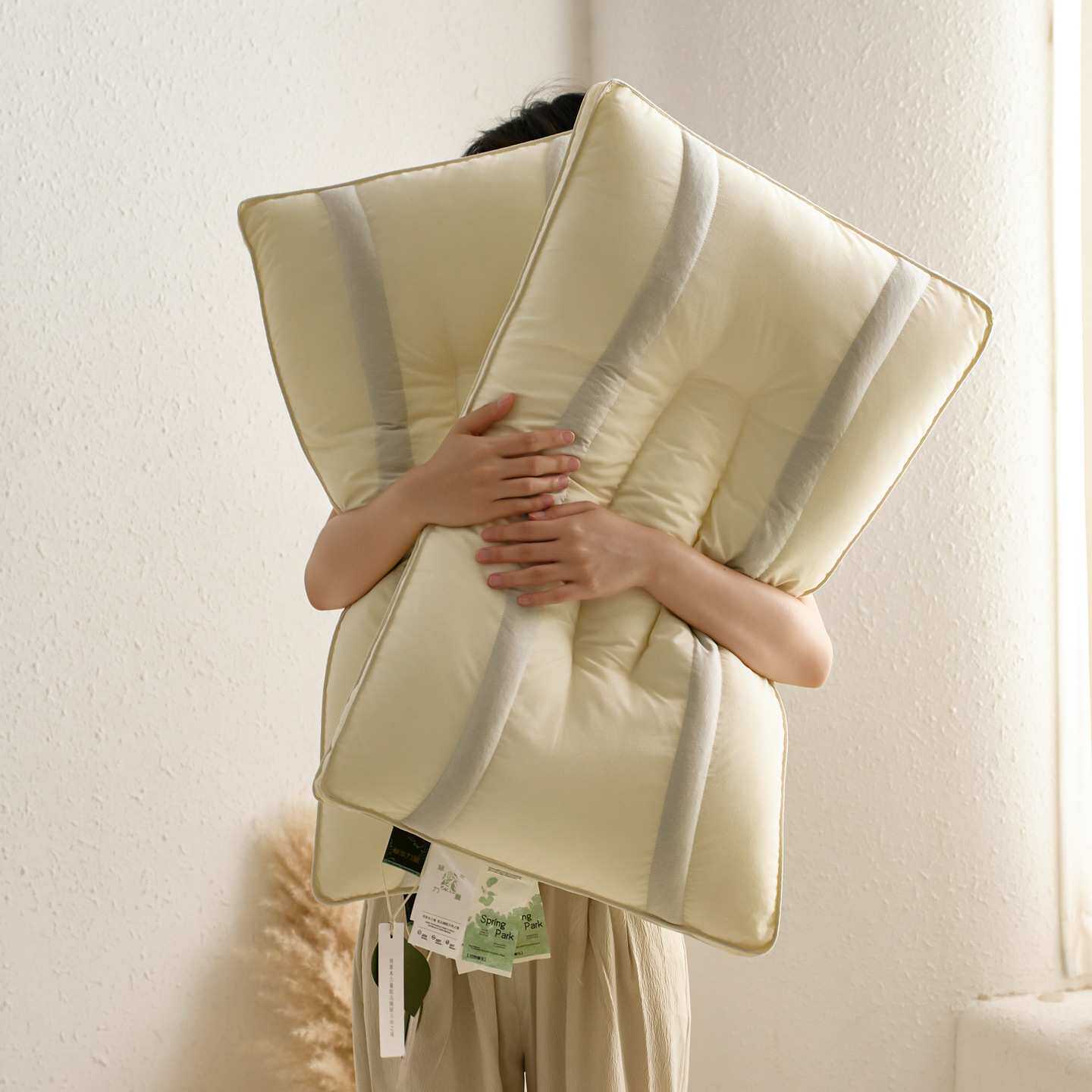 决明子睡眠枕头木本家用薄枕头女护颈枕单人护颈椎助睡眠枕芯