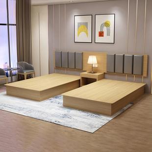 酒店家具标间全套宾馆床单间家具民宿公寓单双人床出租房专用式