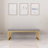 店包装 铁艺简凳约轻奢凳换鞋 软创意长条凳鞋 店休服息试衣间沙无品