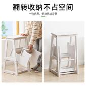 凳实梯子家内庭家用梯折271SMTD木叠梯室梯可当椅子多功能两用梯