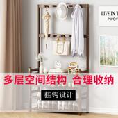 鞋 架衣帽架一体简易家用子门口收纳GIA多层鞋 容柜多层大量结物实