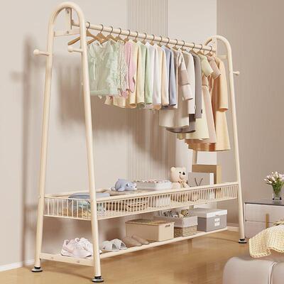 双落衣架家台居室HNE内挂衣架家用层阳卧地室省空间衣帽架简易晾