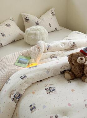 类大款豆纤维豆豆A被子秋婴春儿四季0007通用单人儿童冬季棉被芯