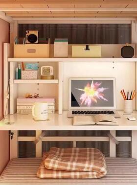 床宿上电SEZ脑简约小桌子舍学生写字桌台家用卧室多桌功能可折叠