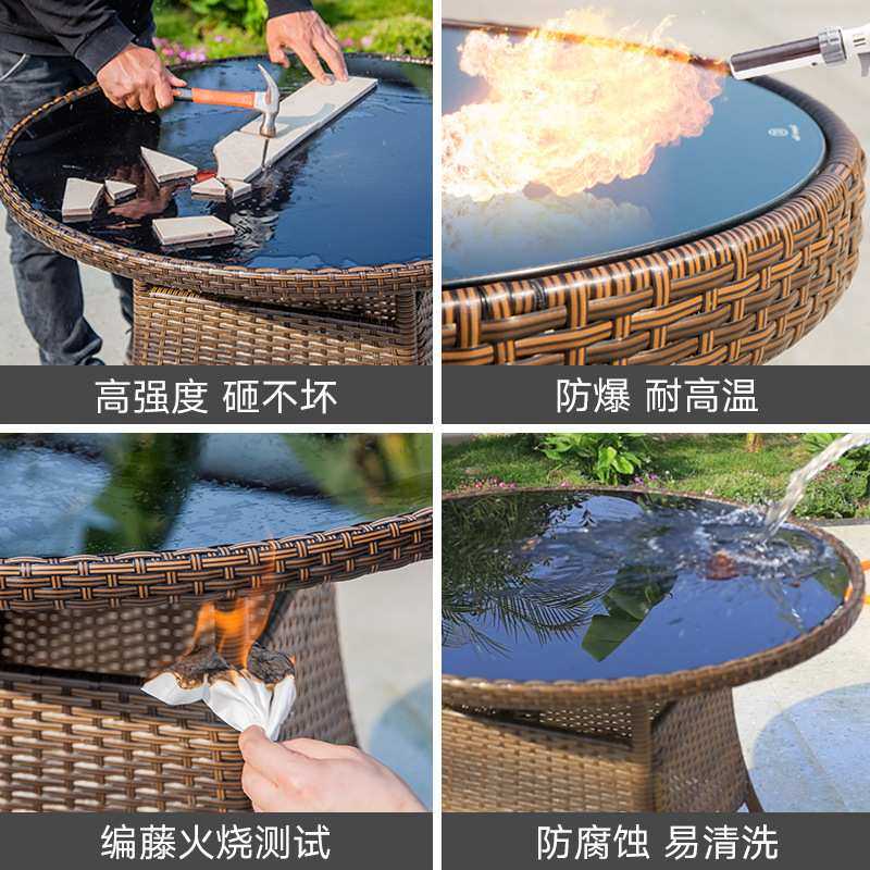 户外桌椅组合藤椅三件套庭院露天阳台室外花园露台铁艺休闲藤编椅,3C数码配件,USB灯,淘宝优惠券,粉丝福利购,淘宝优惠卷