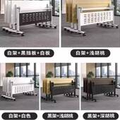 可折叠训办公桌可移动折叠拼无品牌 长条桌多功会能带轮子桌议办