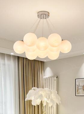 室星球吊灯厅主灯奶油风魔豆餐厅气球灯60718卧儿童房客梦月球灯c