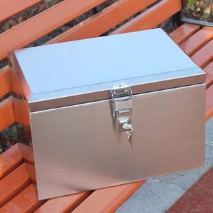 大容量不锈钢备摩托车电动车箱后备储物设箱卖工外具箱收纳箱9841