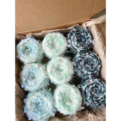 手混线特福毛袋打毛包色线棒针钩针编CKE织线马海编织辅料