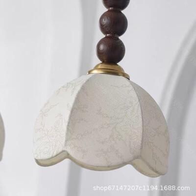 南洋复古风卧22345室床头灯欧小吊台灯厅原木美式中古北餐餐桌吧