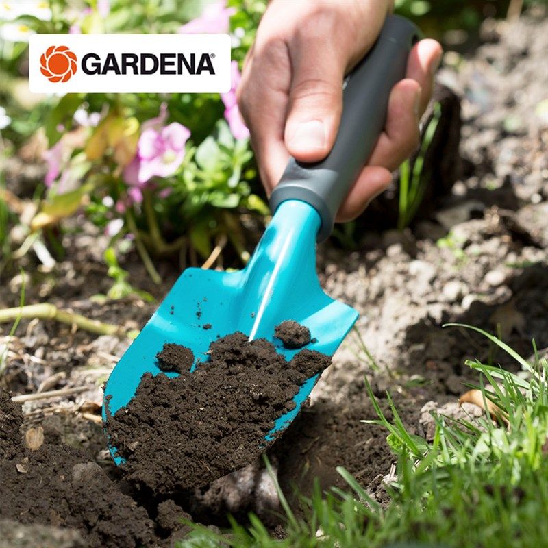 德国进口嘉丁拿GARDENA 花园种花挖菜工具 家用加厚园艺小铲子