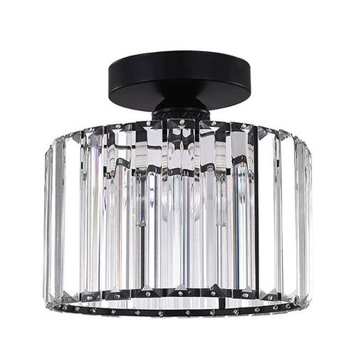 美式轻奢现代简约风110vLED客厅卧室书房走廊过道玄关水晶吸顶灯