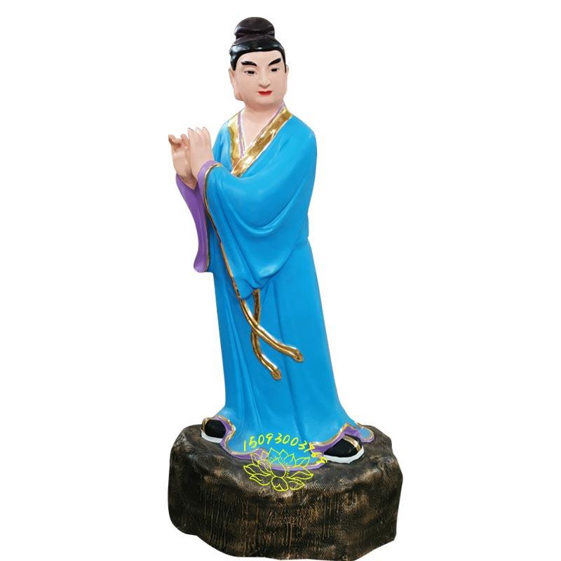 木雕人物神像摆件极彩八仙树脂神像图片吕洞宾玻璃钢塑像