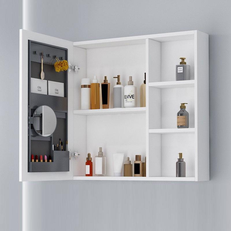 9C太空铝浴室镜柜智能40cm厕所美化妆小户型卫生间收纳吊柜挂墙式