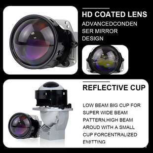 工厂直销K111汽车led大灯双光透镜前照灯远近一体灯超亮聚光无损