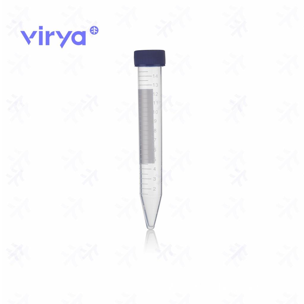 Virya塑料离心管EP管15ml、50ml、5ml带刻度锥底实验室专用