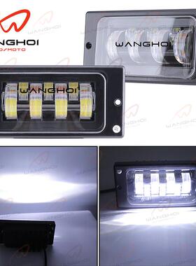适用LADA汽车2110-2117雾灯保险杠前照灯灯4LED透镜40W越野汽车灯