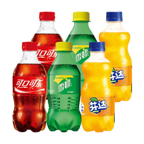 可口可乐汽水300ml/瓶雪碧芬达碳酸饮料迷你小瓶装夏季饮品