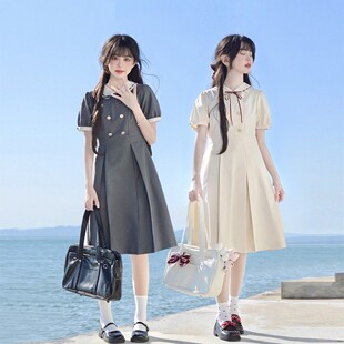 樱花家族jk制服【茉安女子】优雅大小姐连衣裙盛夏服百褶裙夏季女
