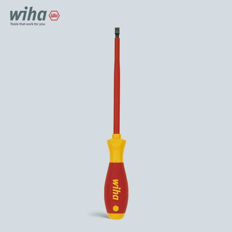 wiha威汉Softfinish?电工绝缘一字螺丝起子320N 铬钼钒钢一字