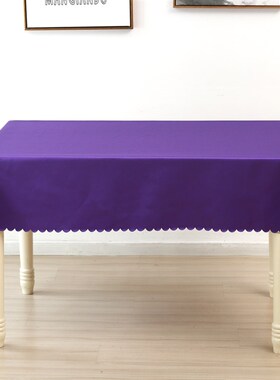 玛丽艳桌布美容沙龙专用紫色加厚蝴蝶花边方形展示台支持LOGO定制