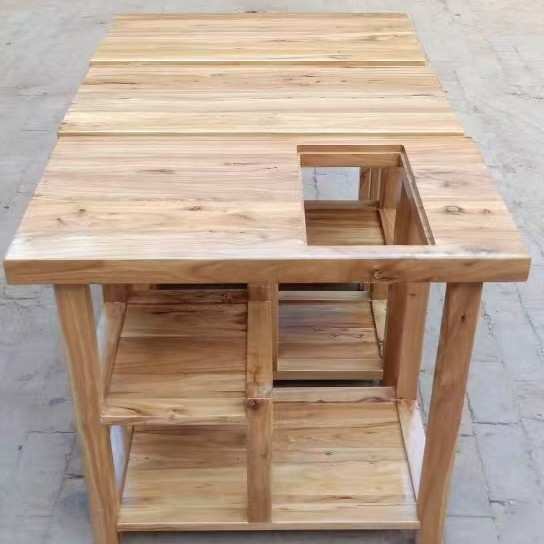老榆木茶水柜复古办公茶桌餐边柜可移动家用多功能中式茶桌烧水柜