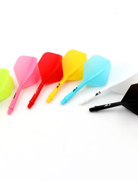 CUESOUL 3支装AK5系列一体式飞镖尾翼纯色小方翼2BA镖杆镖翼配件