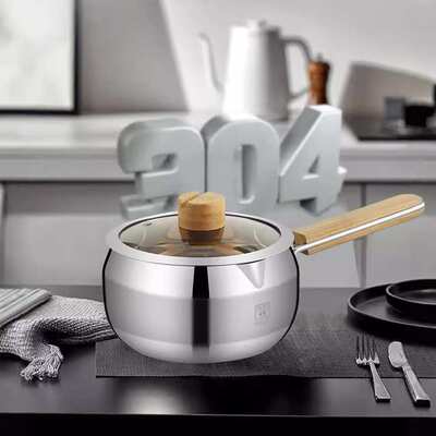 火象（Fire elephants） 吉祥鸟奶锅 HXG-NG206 不锈钢本色 16cm