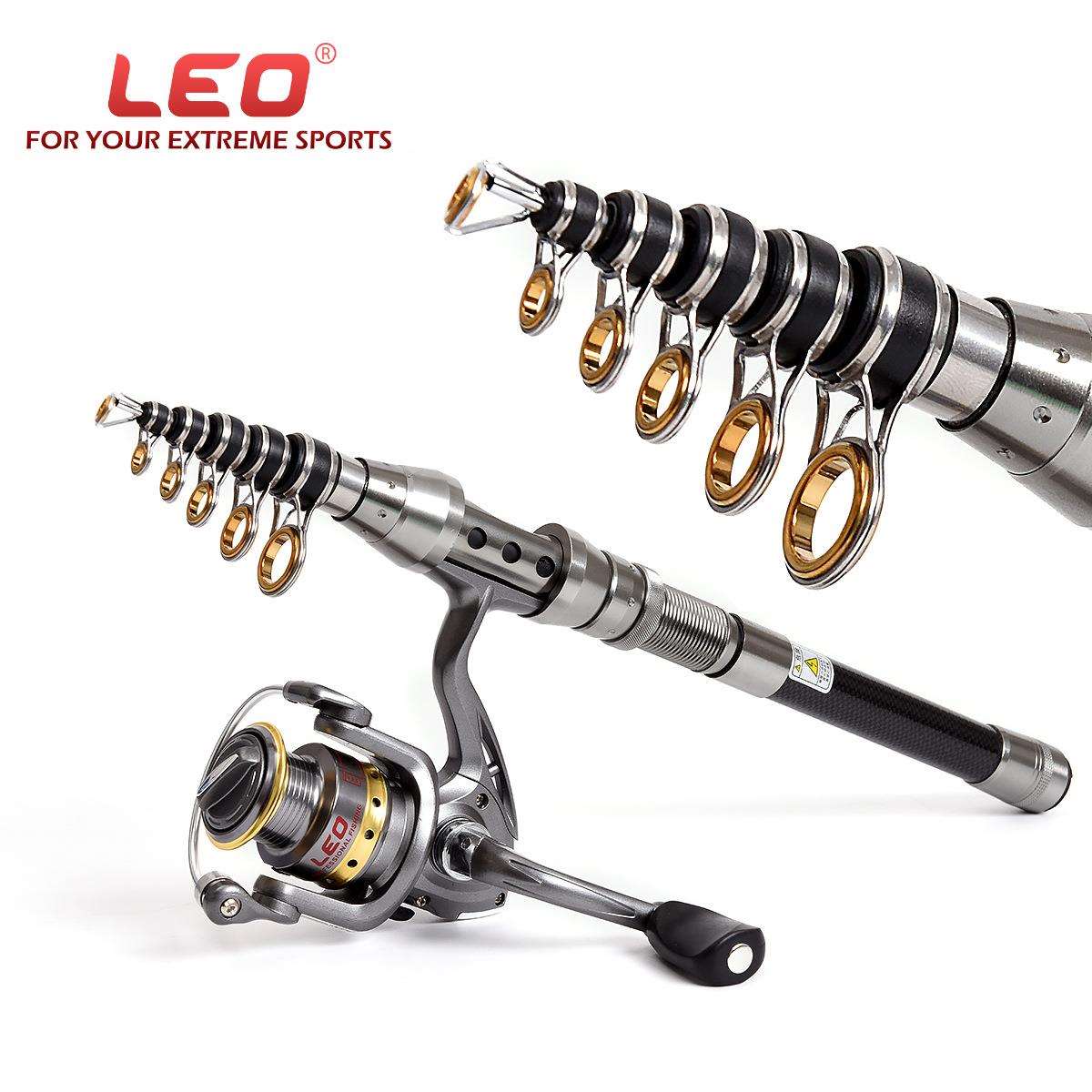27593LEO/乐欧【狂湖海竿】碳素超短迷你海钓竿抛竿收缩手把
