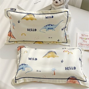 卡通可爱60支天丝枕套幼儿园宝宝儿童冰丝枕头套乳胶枕记忆枕枕套