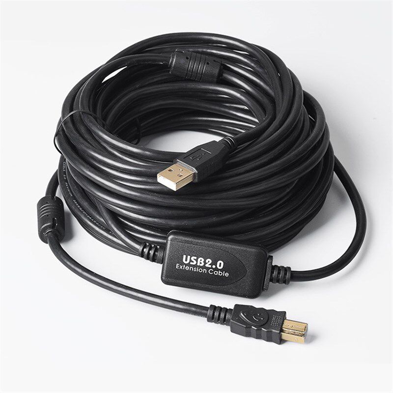 usb2.0打印线10米20米A对B方口高速带信号放大器通用复印机数据线