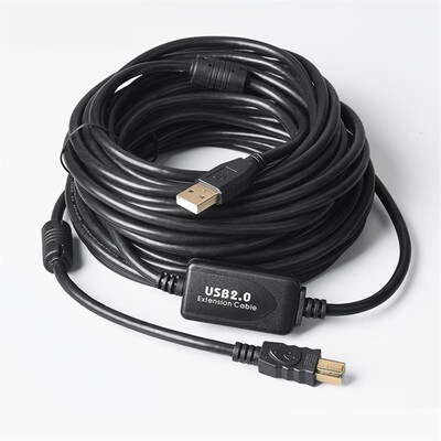 usb2.0打印线10米20米A对B方口高速带信号放大器通用复印机数据线