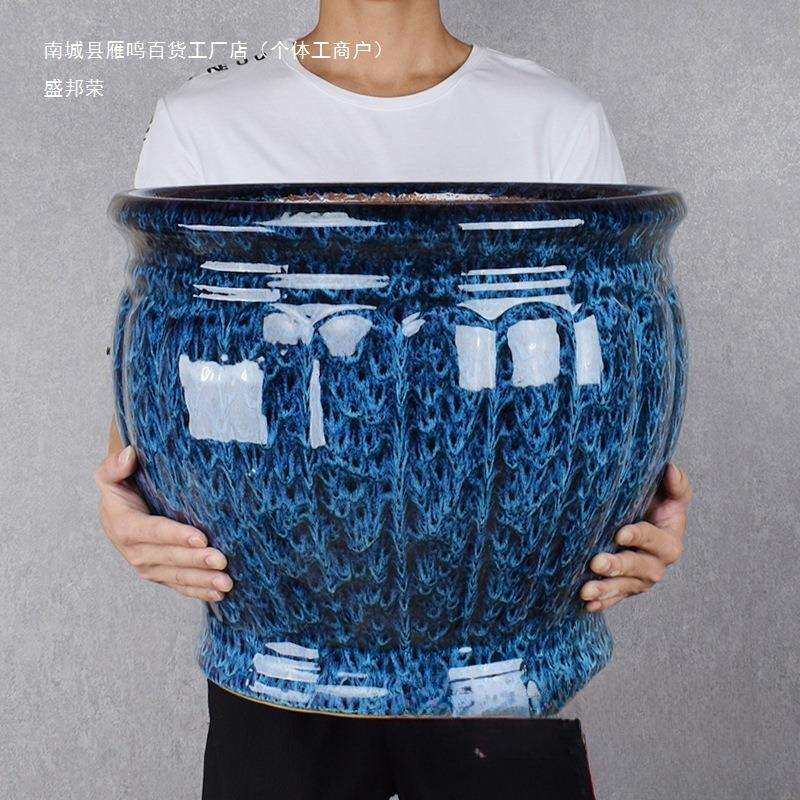 发财树花盆陶瓷创意大号特大号种树个性客厅落地大口径花缸高其他