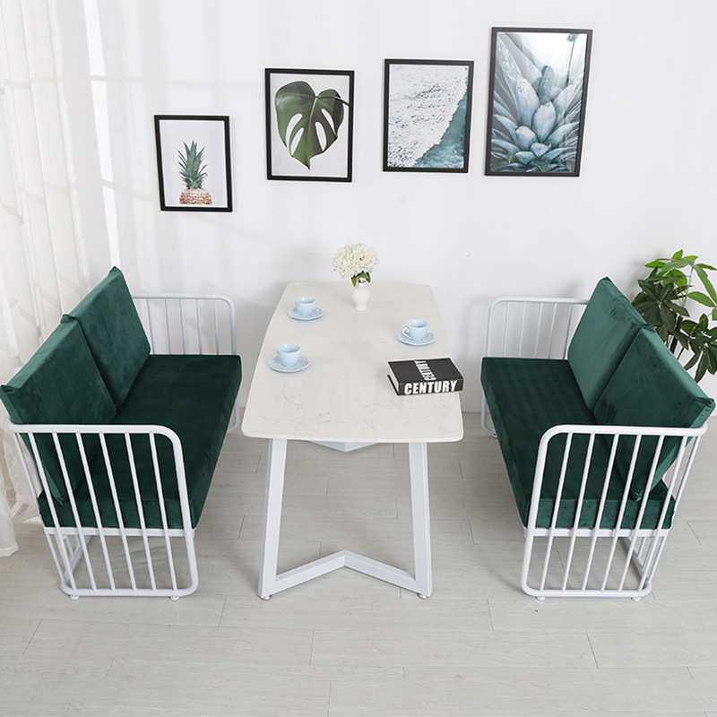 布艺沙发 北欧简约家用小户型可拆洗沙发 奶茶咖啡厅休闲卡座沙发