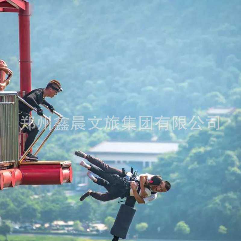 玻璃蹦极玻璃步道高空蹦极体能拓展户外大型无动力游乐设备多功能