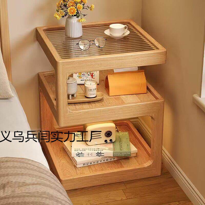 实木床头柜家用边几卧室置物架现代简约床头置物架新款床边收纳柜,电子元器件市场,其它元器件,淘宝优惠券,粉丝福利购,淘宝优惠卷