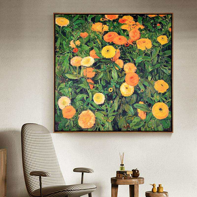 绿野丛综北欧风格客厅装饰画卧室餐厅壁画花草墙画现代简约挂画