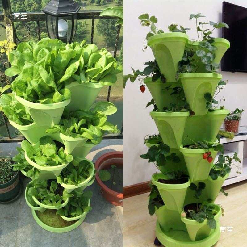 草莓盆栽盆阳台立体种植盆家庭适合种蔬菜的花盆架子多层家垒德株