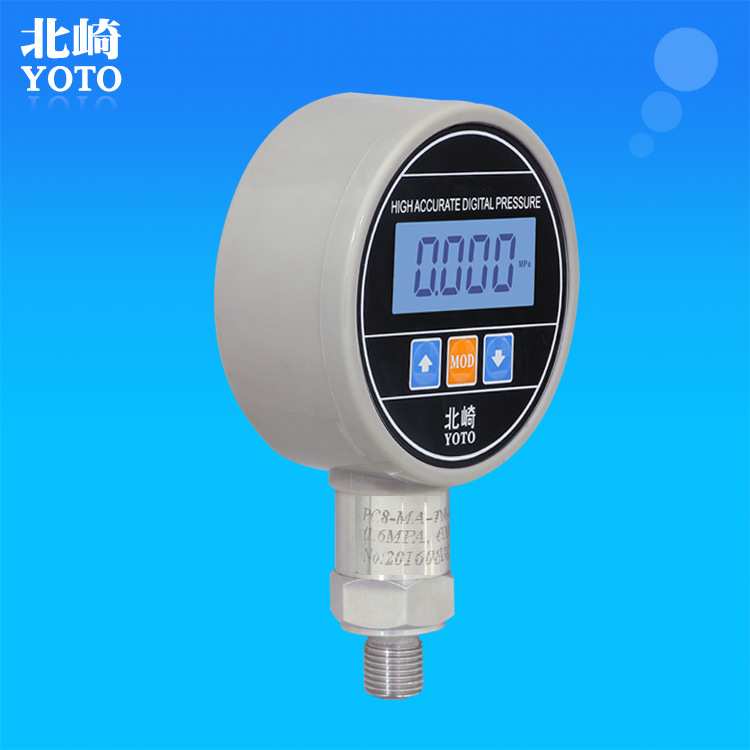 YOTOPC8测气压水压液压机油压力计LCD电池供电数字压力表数显