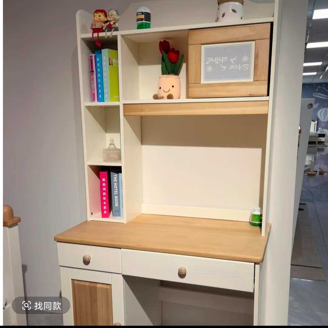 实木写字桌儿童书桌电脑桌家用小户型初中大写字台北欧简约书桌椅