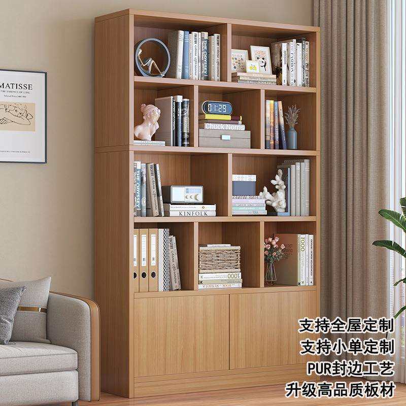 接全屋定制15mm实木芯客厅书柜大容量一体式置物收纳柜简约书架,电子元器件市场,其它元器件,淘宝优惠券,粉丝福利购,淘宝优惠卷