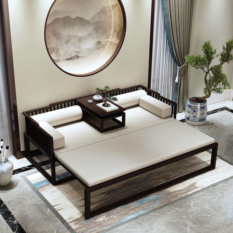 新中式推拉罗汉床实木中式白蜡木户型家用沙发床榻可伸缩贵妃床榻,电子元器件市场,其它元器件,淘宝优惠券,粉丝福利购,淘宝优惠卷