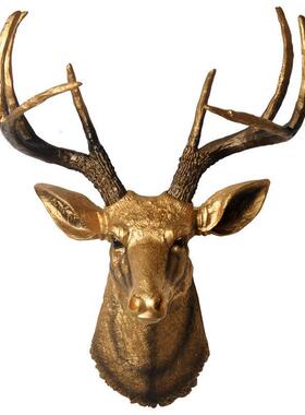 创意动物头鹿头壁饰墙饰家居墙上壁装墙饰品客厅背景IMQ挂面挂件