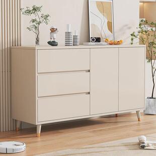 餐边柜实木家用多层储物斗柜新款耐用家居简易现代阳台茶水柜组装