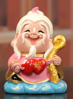 红娘月下老人月老星君小神像摆件送男女朋友同事闺蜜创意可爱礼物