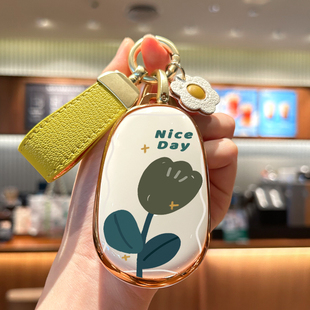 2023款 ii全包610汽车GT壳包扣 哪吒S钥匙套Vpro圆形U2哪咤S专用u